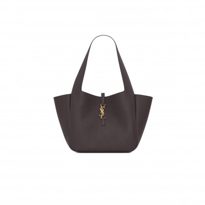 YSL LE 5 À 7 SMALL BEA IN GRAINED LEATHER 779029 (28*23*13cm) YSL LE 5 À 7 SMALL BEA IN GRAINED LEATHER 779029 (28*23*13cm)